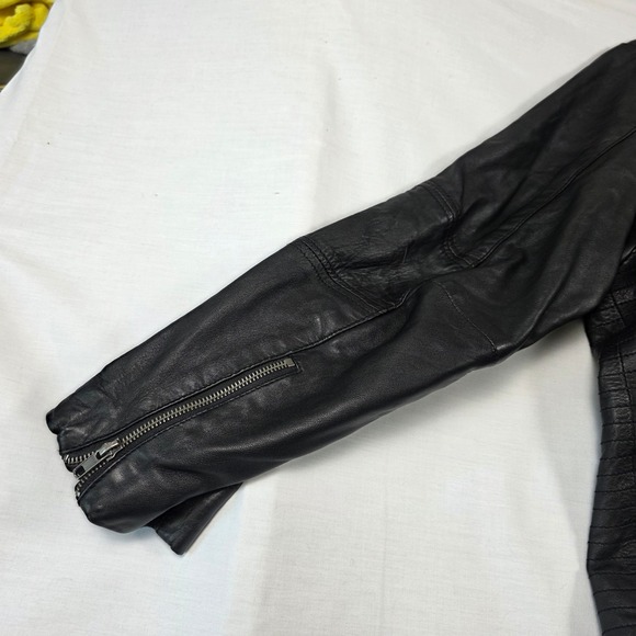 Wilsons Leather Genuine Black Motorcycle Jacket Womens Plus 3X Goth Biker - Picture 16 of 16